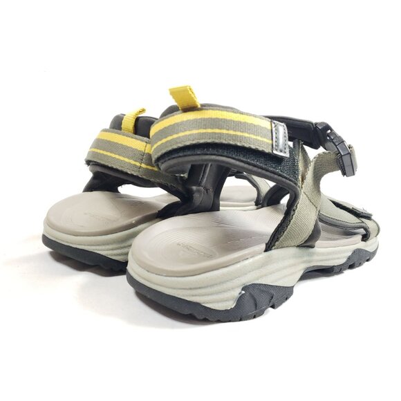 Ozark Trail Mens Size 13 Outdoor Hiking Sandals Adjustable Straps Yellow & Olive - Picture 3 of 9